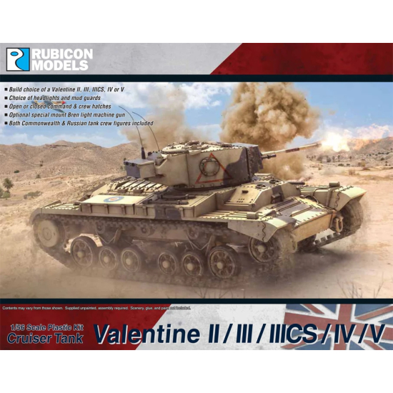 Rubicon Models 280097 - Infrantry tank Valentine II/III/IIICS/IV/V